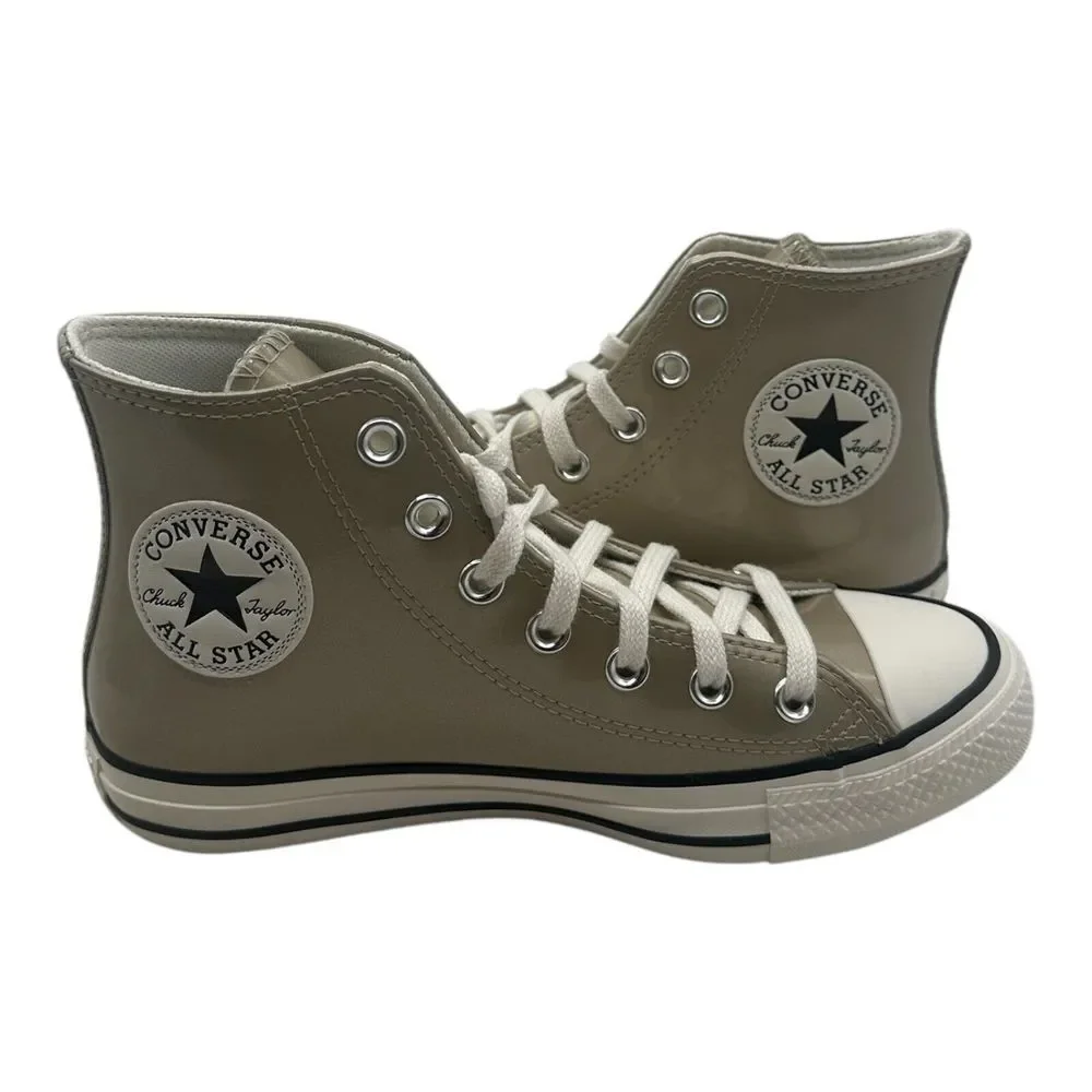 Converse Chuck Taylor All Star Metallic Shoes Women's 6.5 Light Gold Egret Black